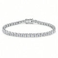 New 3mm Square Zircon Bracelet for Men and Women, Elegant Jewelry with Full Diamond Ice Sugar Design