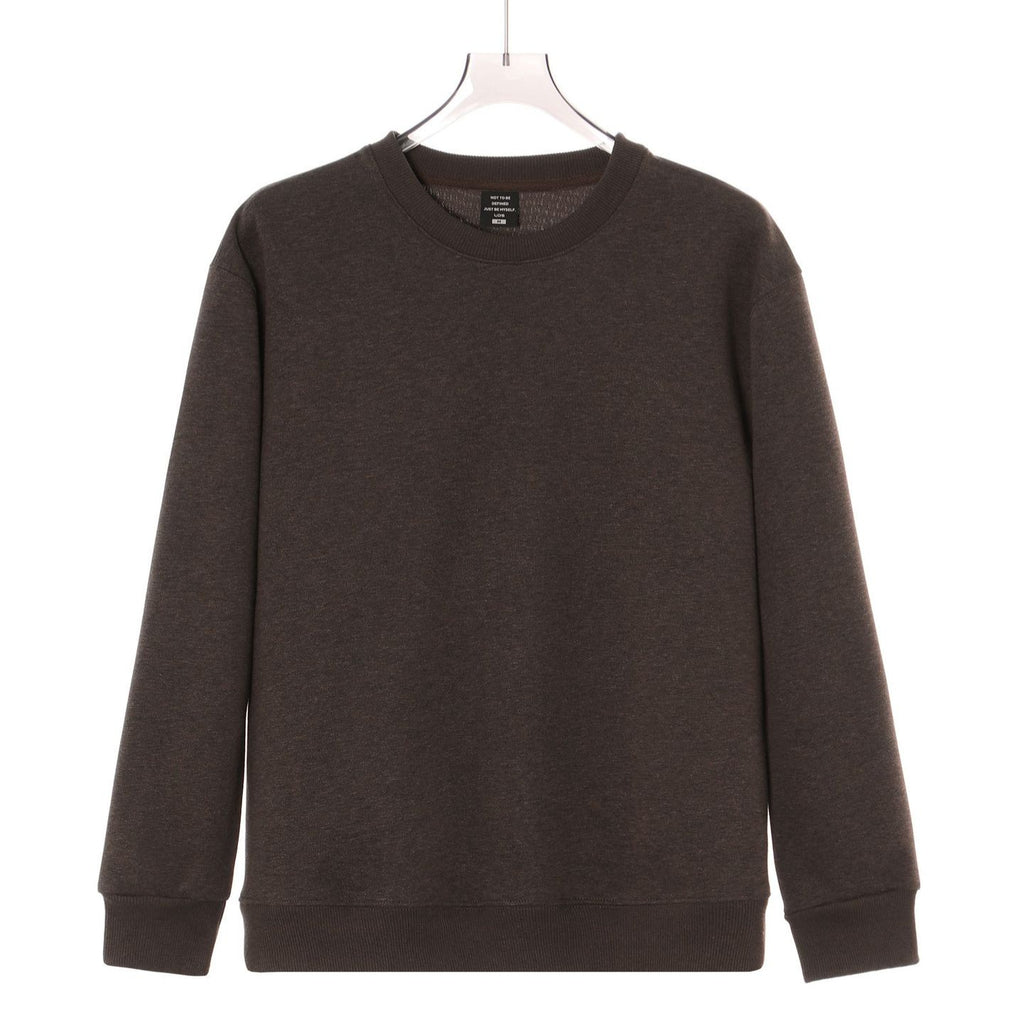 Loose fit crew neck long sleeve sweatshirt