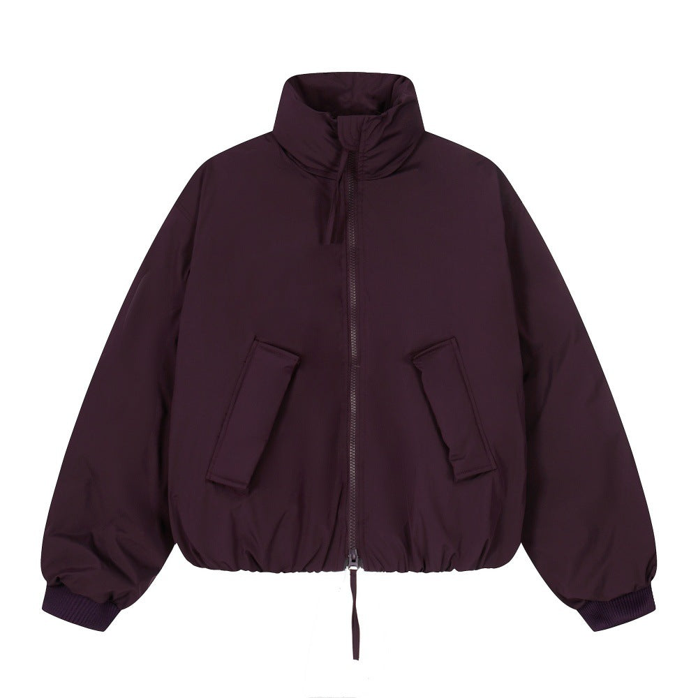 High collar cotton clothing